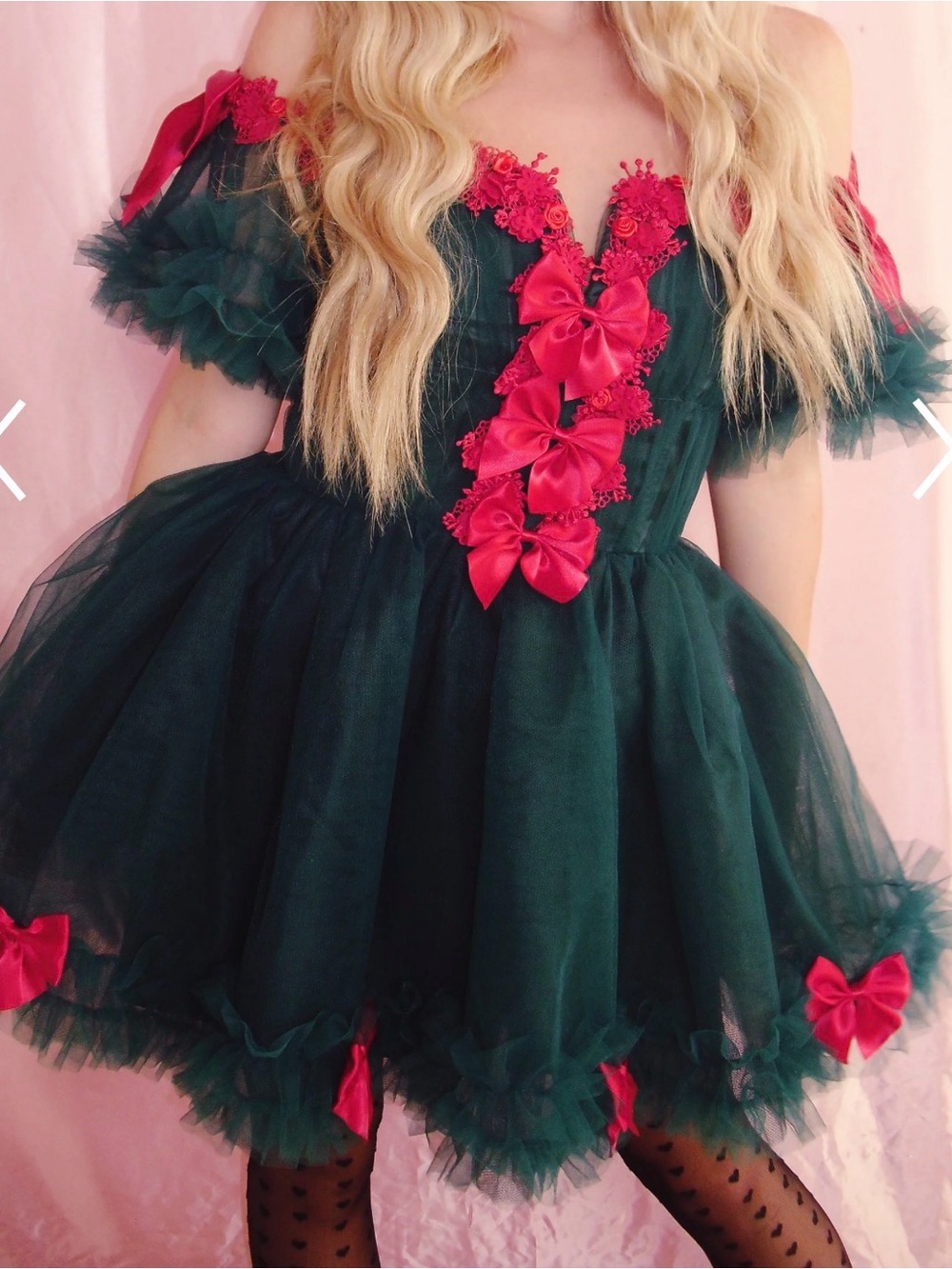 Dolls Kill Winter Rose Mini Dress - Picture 5 of 5
